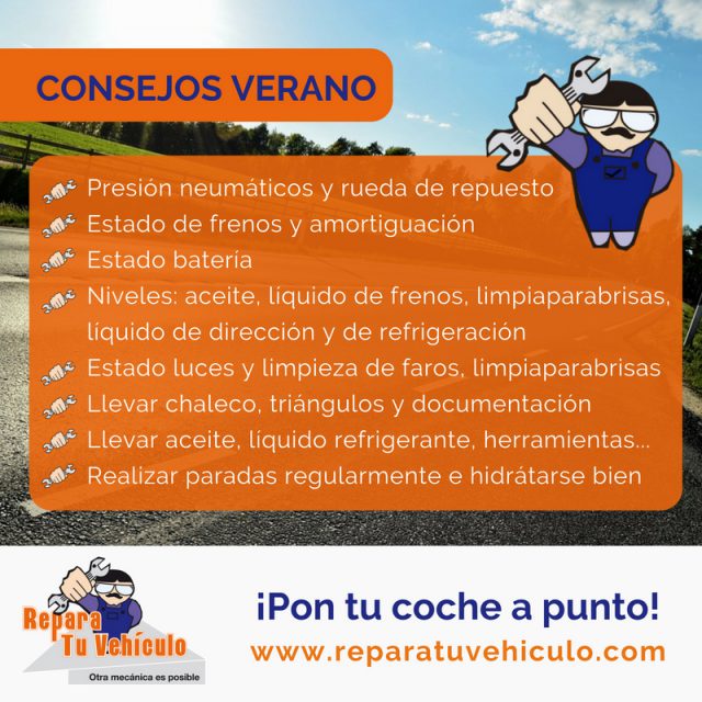 Repara Tu Vehículo alquiler boxes mecánica consejos verano